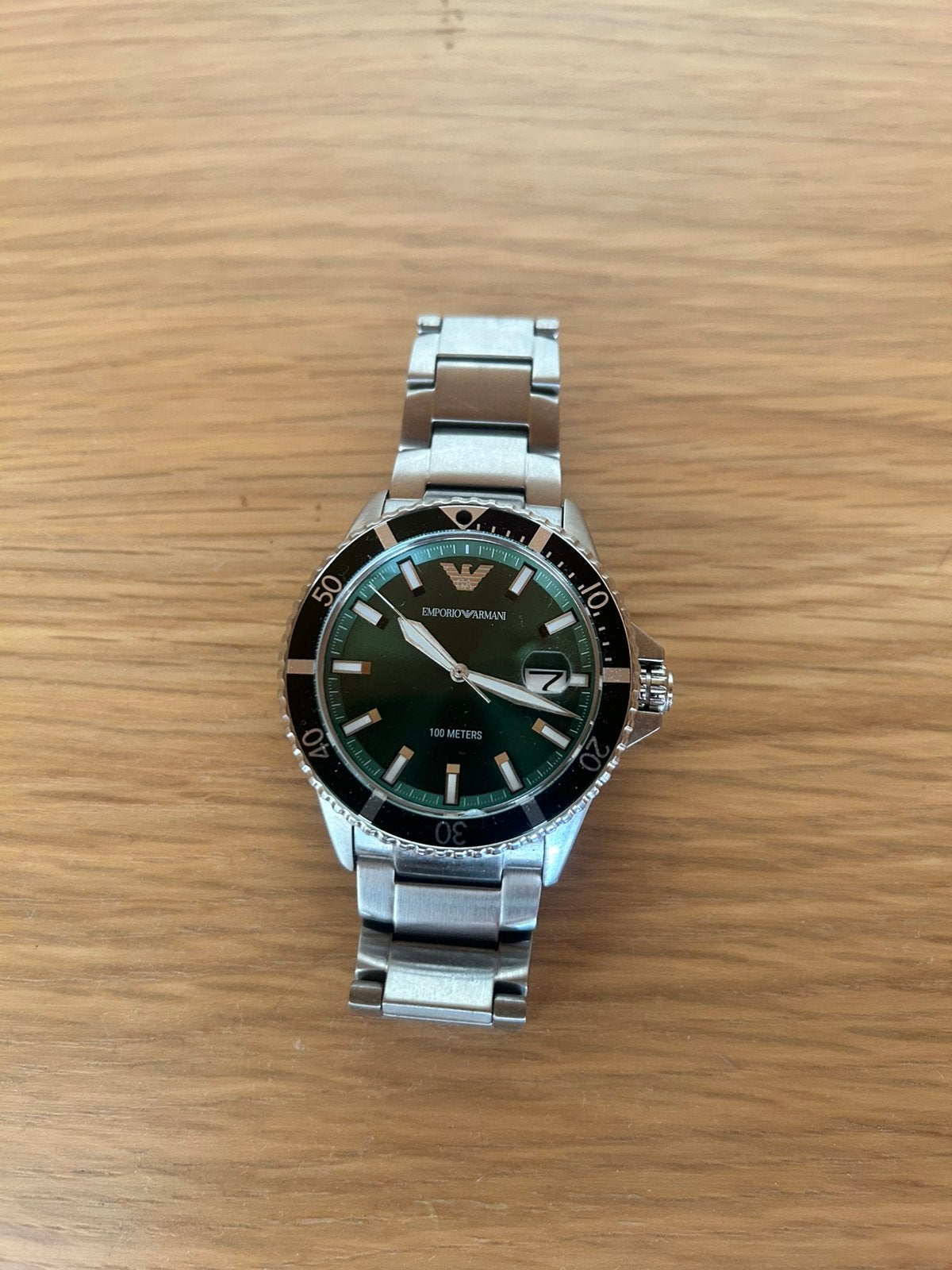 Emporio armani duikhorloge, Ophalen, Zo goed als nieuw, Staal