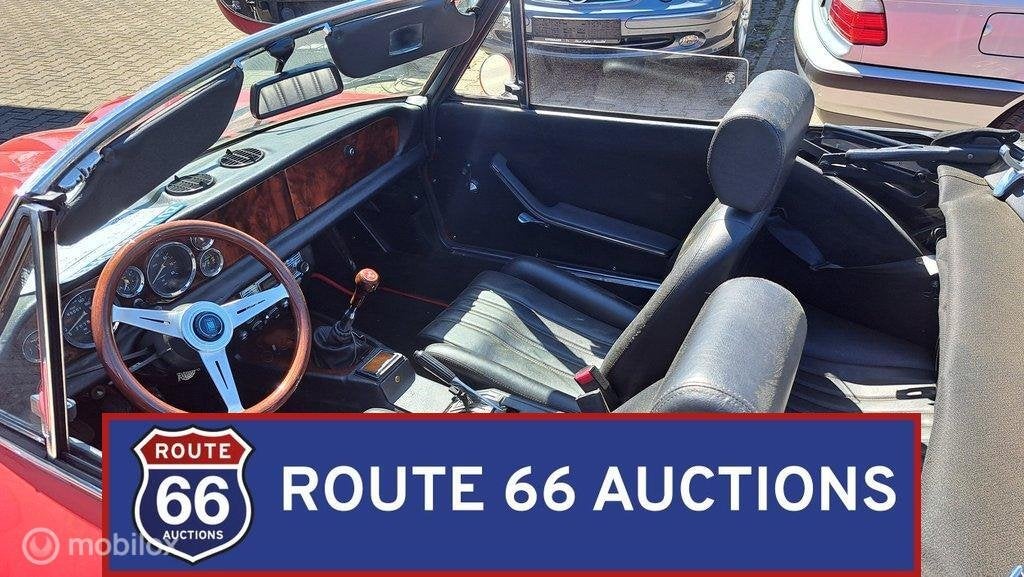 Fiat Spider Sport 1600 | 1973 | Route 66 Auctions, Autos, Achat, Entreprise, Boîte manuelle, Autre carrosserie