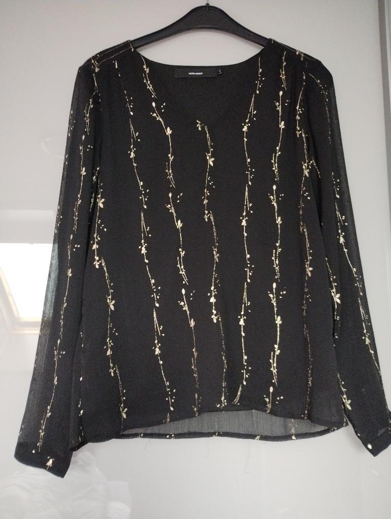 zwarte blouse, Vera Moda, Zwart, Nieuw, Ophalen