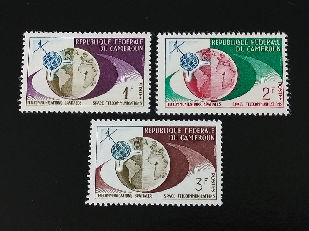 Cameroun 1963 - 1ère connexion TV par satellite, carte **, Envoi, Autres pays, Non oblitéré