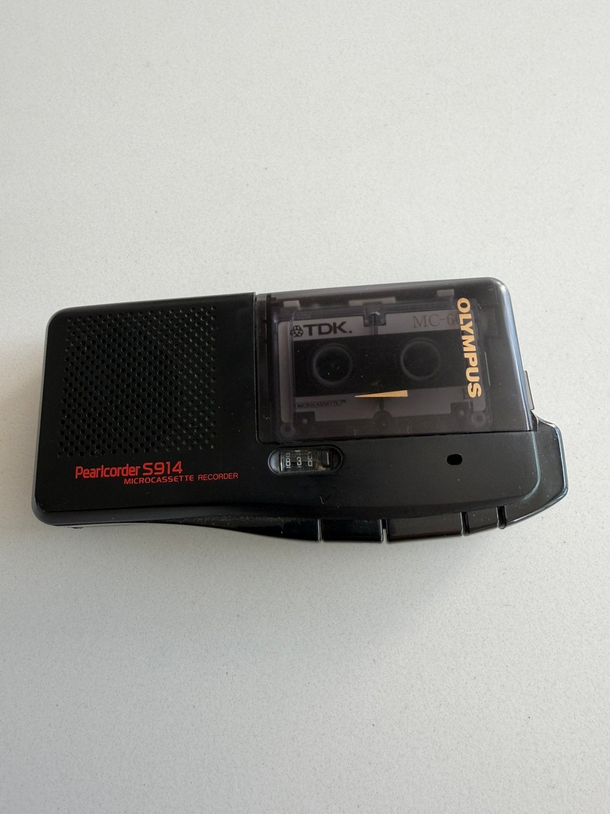 Olympus dictafoon Pearlcorder S914, Audio, Tv en Foto, Ophalen, Bandrecorder, Met banden