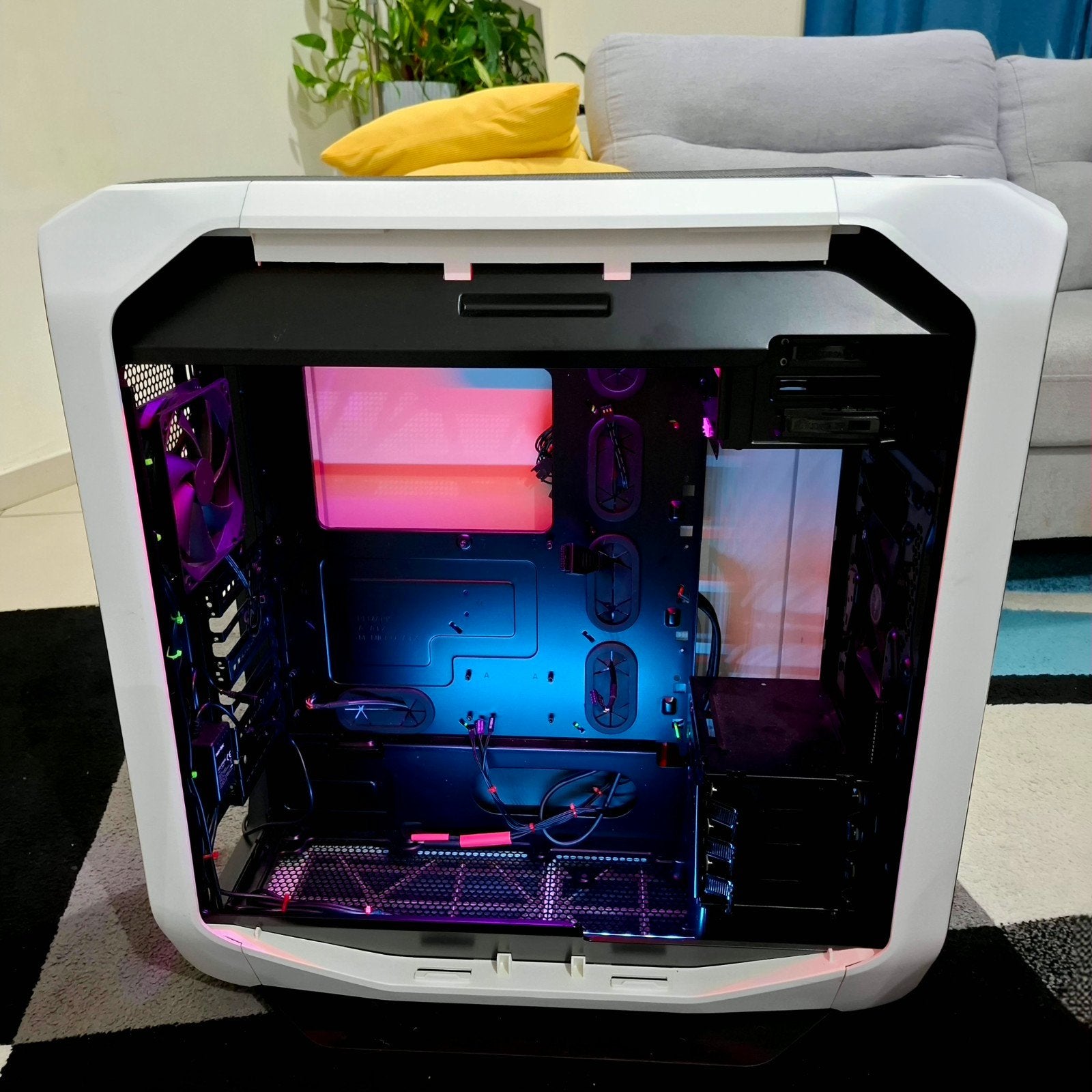 Cooler Master Cosmos SE PC Case (Witte Editie) RGB Verlicht, Enlèvement, Reconditionné, Gaming