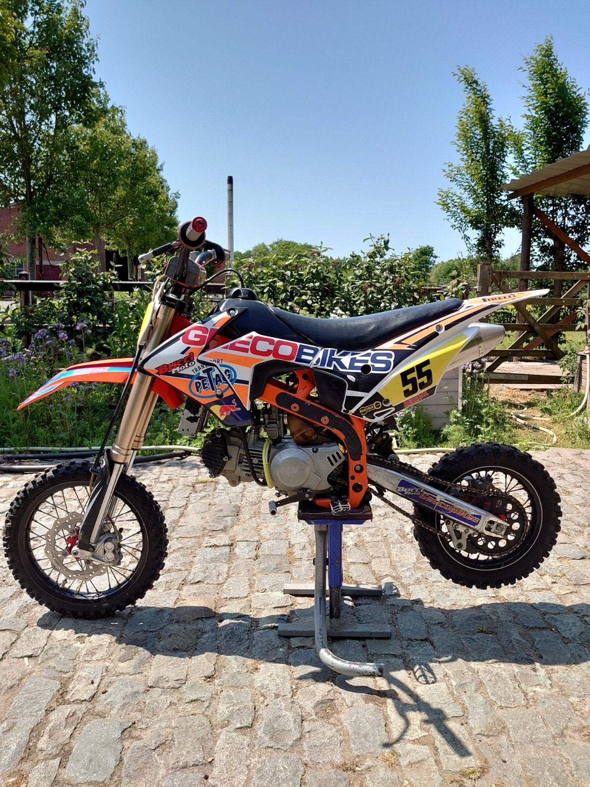 pitbike bucci, Fietsen en Brommers, Minibikes, Midibikes en Pitbikes, Gebruikt, Pitbike, Bucci, Schijfrem