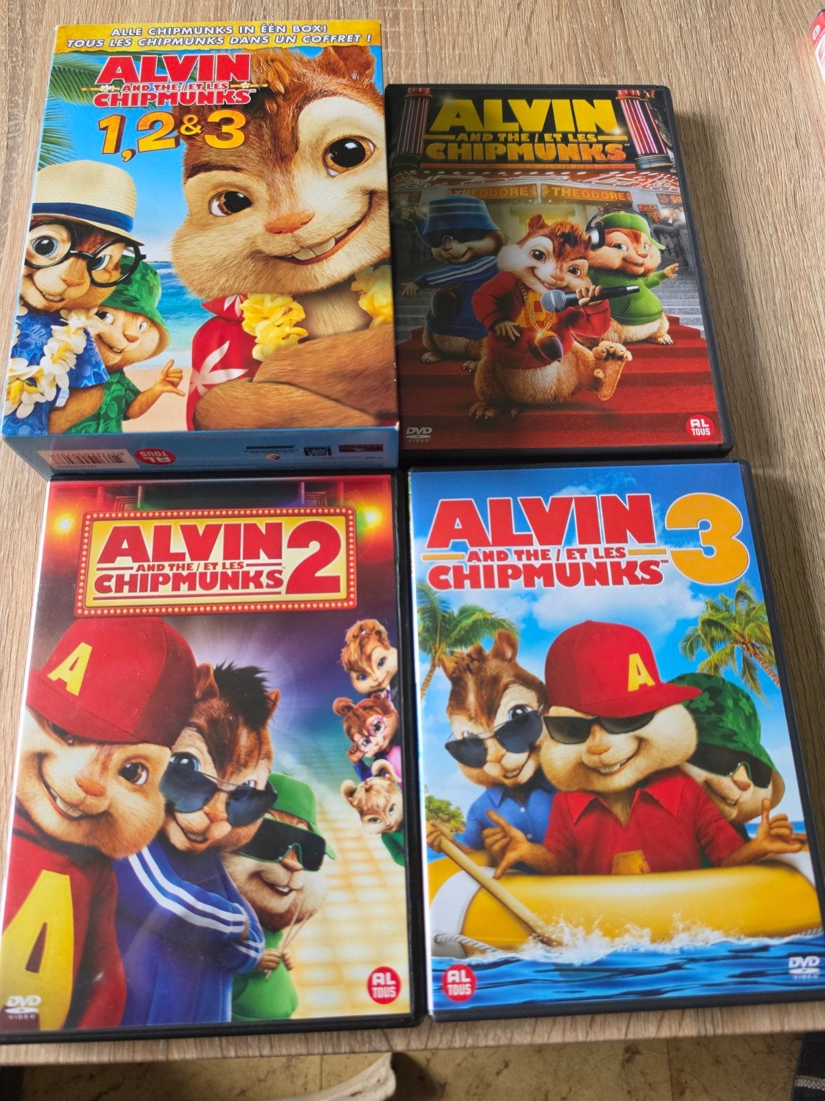 dvd box alvin and the chipmunks 1,2&3, Enlèvement ou Envoi