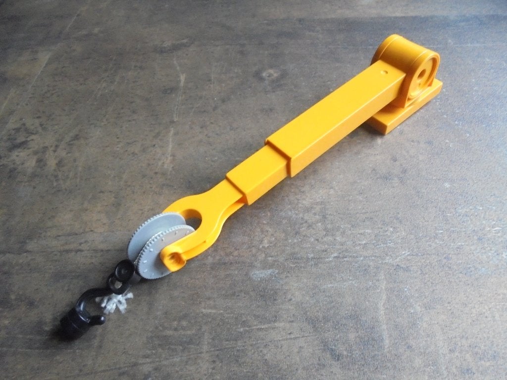 Lego Duplo Crane Telescoping Boom Assembly (zie foto's), Enlèvement ou Envoi, Utilisé, Briques en vrac, Duplo