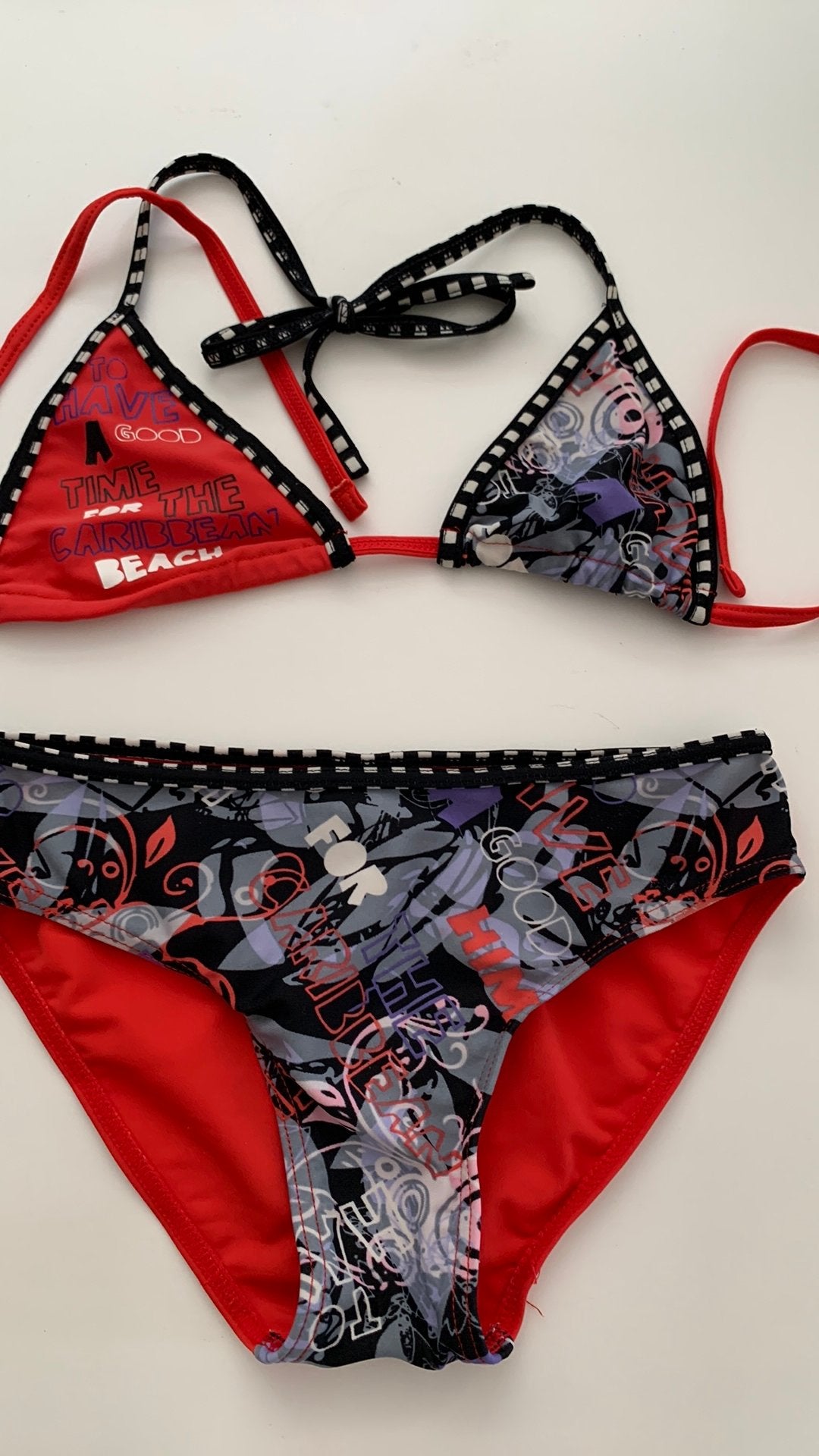 Bikini maat 140, Kinderen en Baby's, Kinderkleding | Kinder-zwemkleding, Ophalen of Verzenden, Zo goed als nieuw, Maat 140