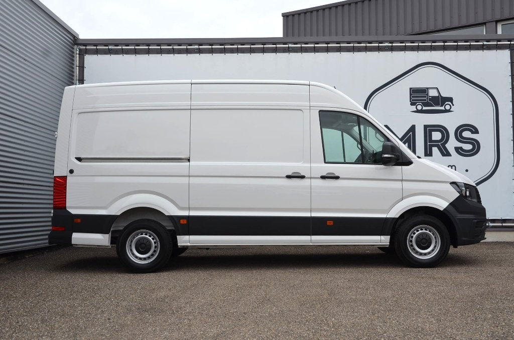 Volkswagen Crafter-L3H3-140Pk-Camera-Carplay-Nieuw-29990+BTW, Stof, Volkswagen, Wit, Bedrijf