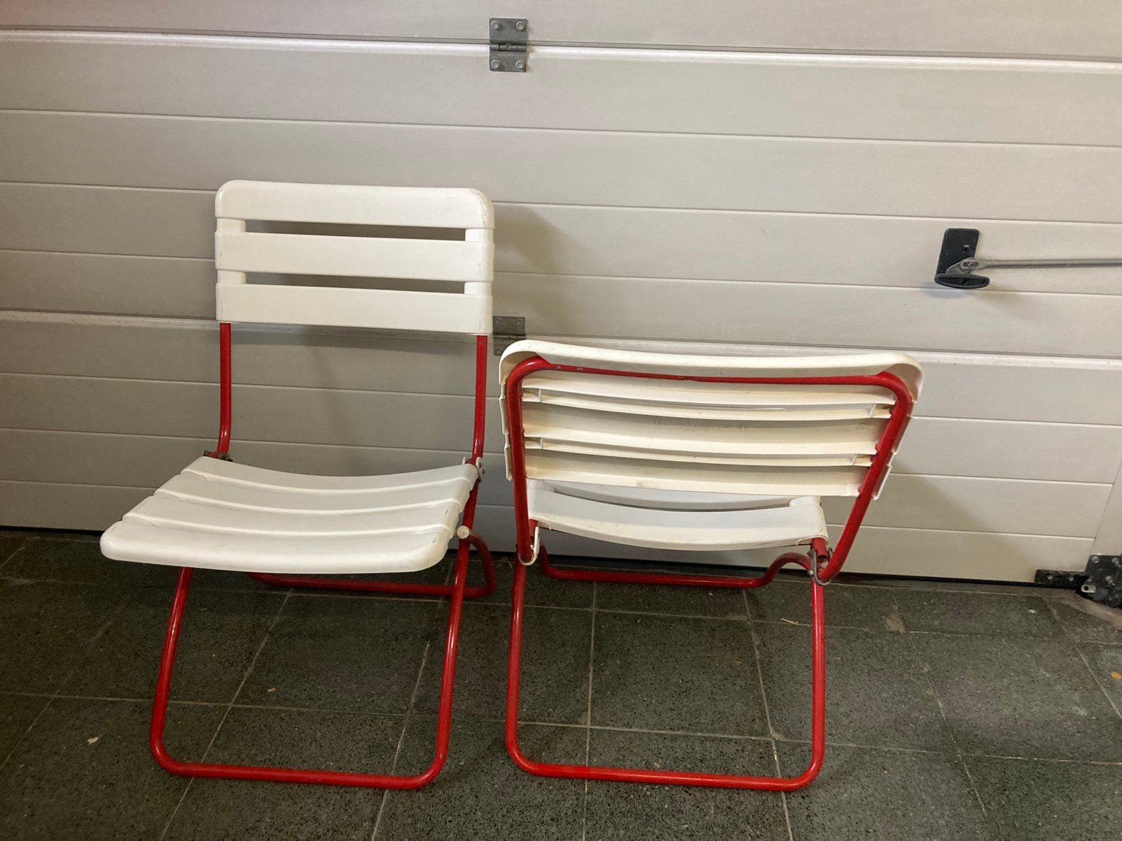 Originele vintage tuinstoelen, Tuin en Terras, Tuinstoelen, Ophalen, Gebruikt, Plastic