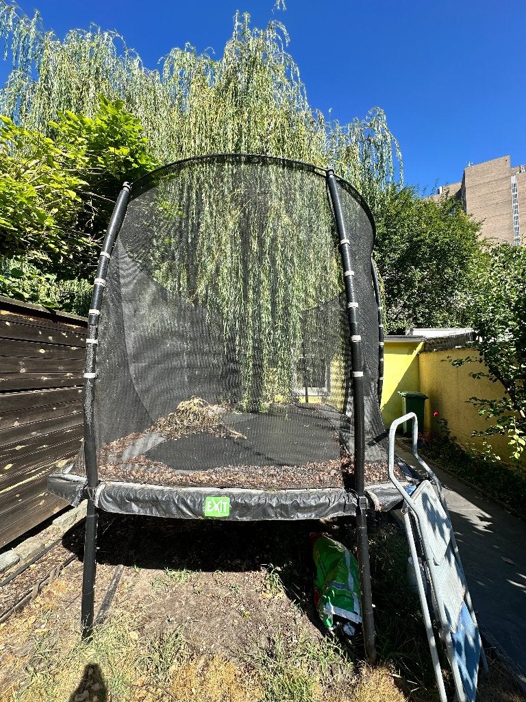 Grote trampoline 244x427 cm, Kinderen en Baby's, Speelgoed | Buiten | Trampolines, Ophalen, Gebruikt