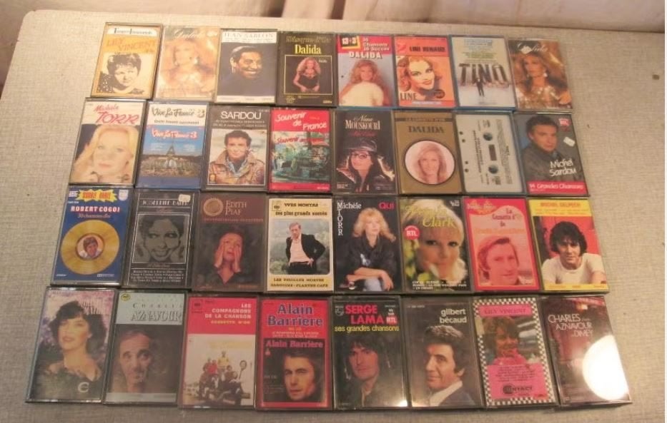 32 cassettes pop originales des années 1960, CD & DVD, Enlèvement ou Envoi, 26 cassettes audio ou plus, Originale, Comme neuf