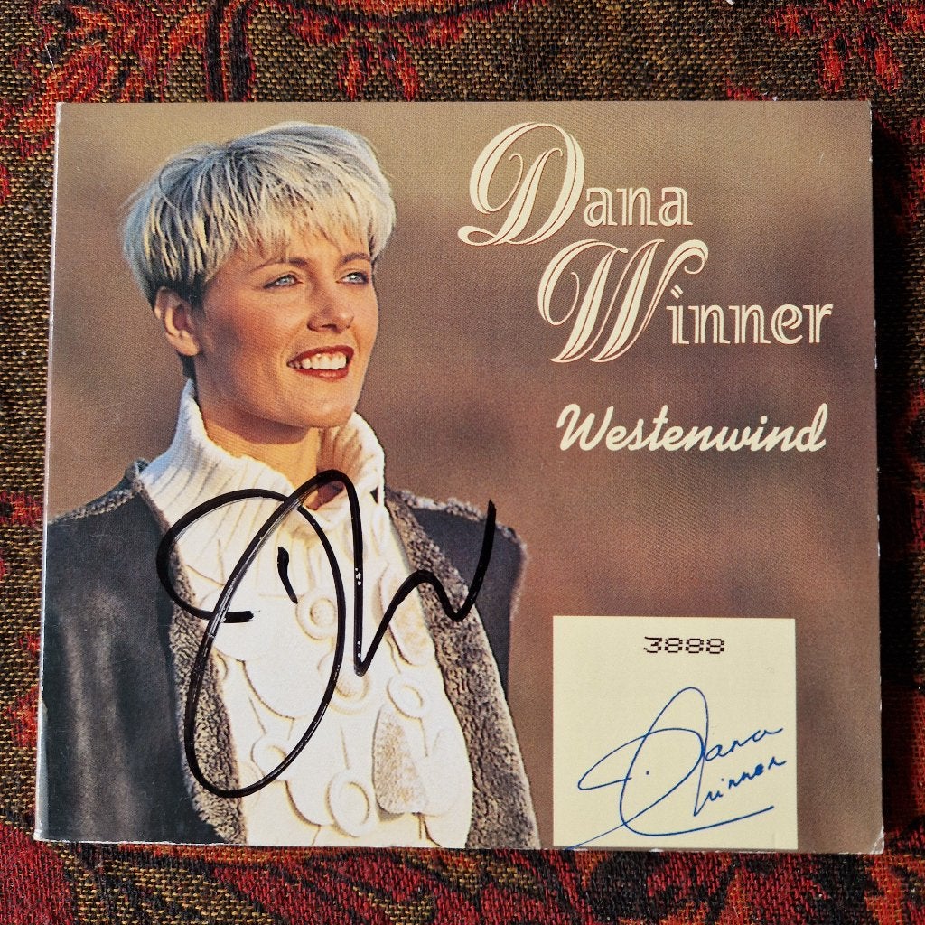 Dana Winner - Westenwind (b-kant: Never Never) | CD, Enlèvement, Single, Signé