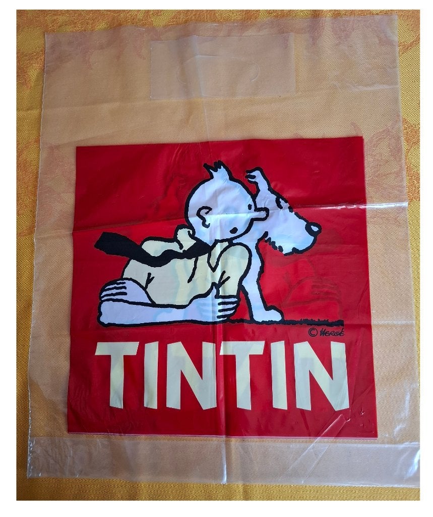Tintin au pays des Soviets 🛍️ sac publicitaire plastique, Enlèvement ou Envoi, Tintin, Utilisé, Autres types