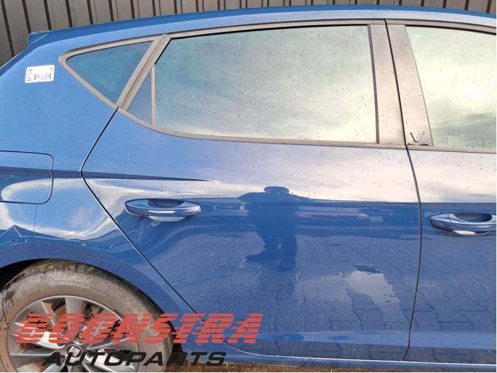 Portière 4portes arrière droite d'un Seat Leon (Leon 13-), -, 3 mois de garantie, Utilisé, Porte