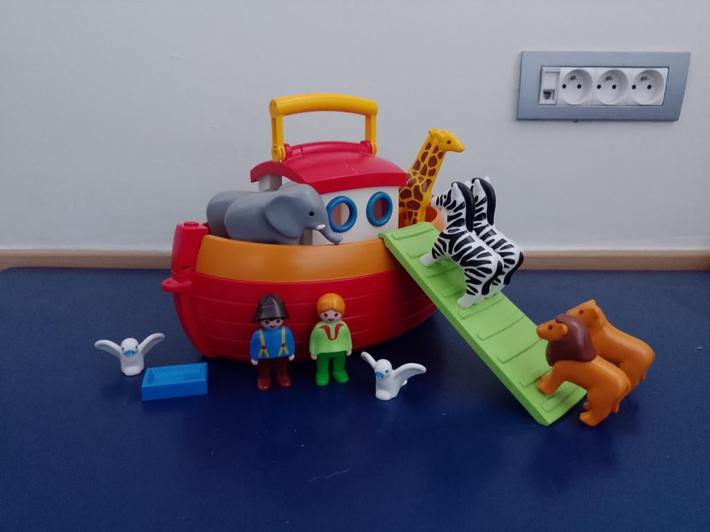 Playmobil 6765 - vervoerbare ark van Noach, Ophalen of Verzenden, Gebruikt, Complete set