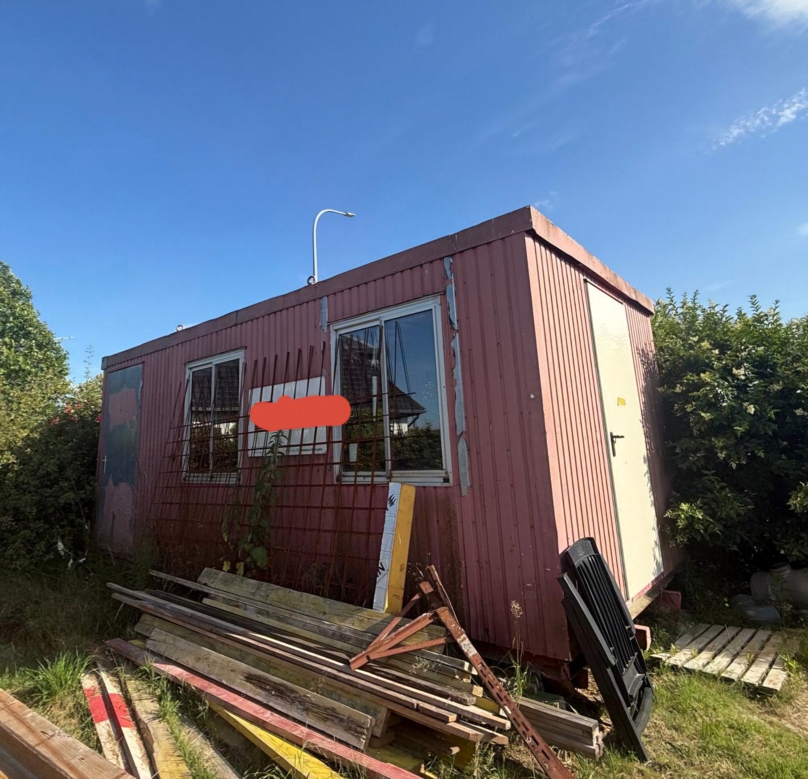 Werfcontainer met optrekhaak en hijsogen, Doe-het-zelf en Bouw, Ophalen