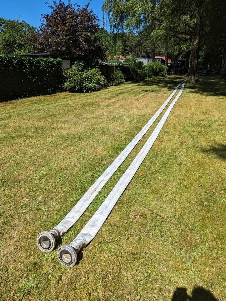 Brandweerslangen (30 meter, Ø 102mm) met Storz koppeling, Ophalen, Zo goed als nieuw