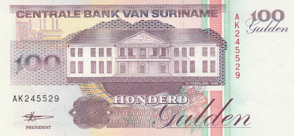 Le billet de 100 florins de 1998, suriname unc, Timbres & Monnaies, Billets de banque | Amérique, Enlèvement ou Envoi, Billets en vrac