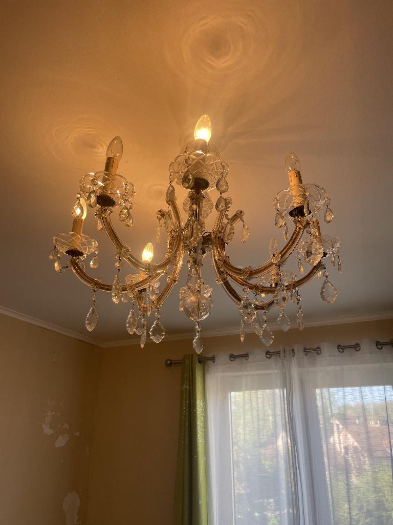 Lustre Marie Therese en crystal 8 bras à vendre, Antiquités & Art, Enlèvement
