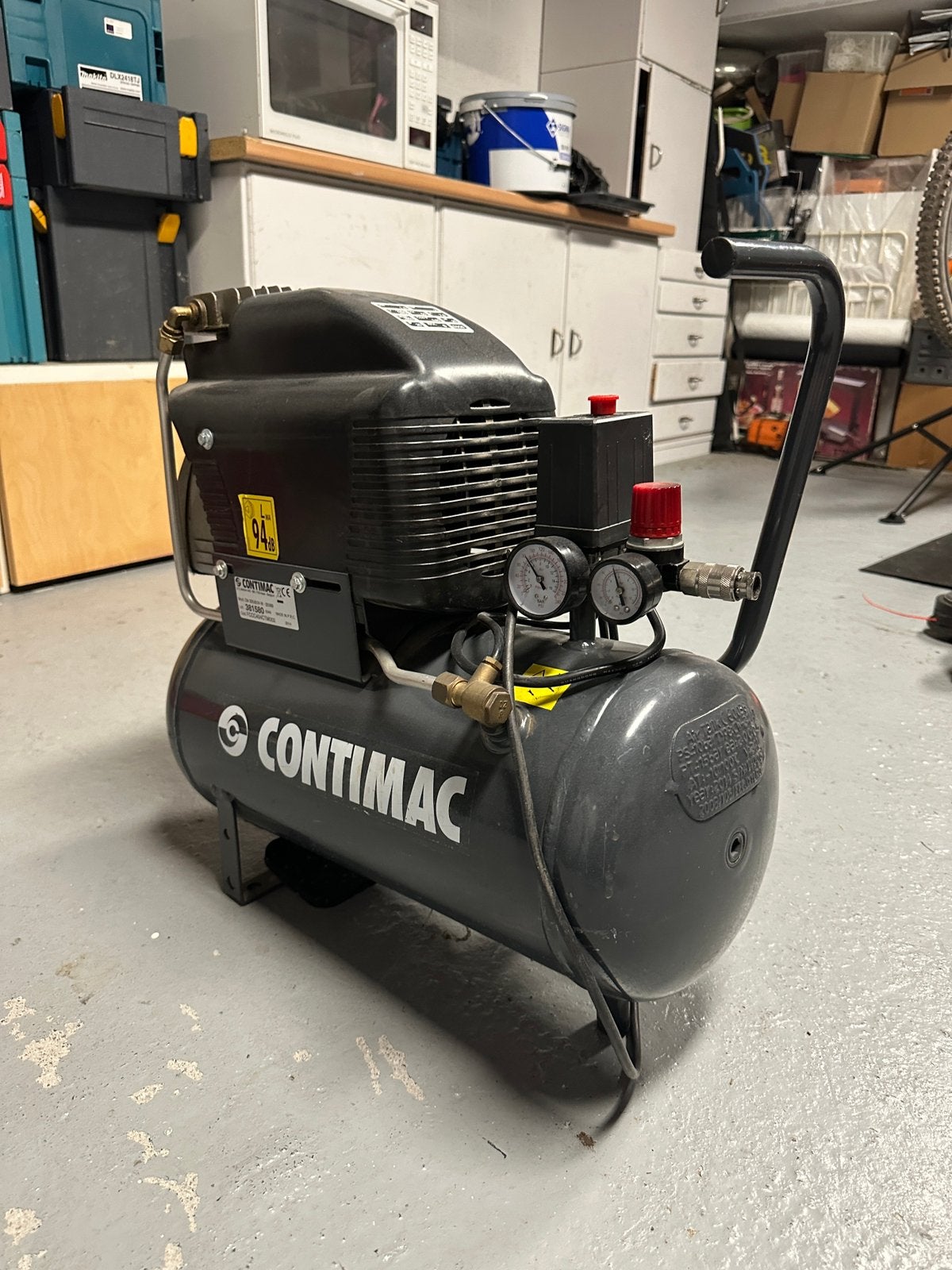 Compresseur d’air, Bricolage & Construction, Compresseurs, Moins de 25 litres, Moins de 200 litres/min, Comme neuf, Enlèvement