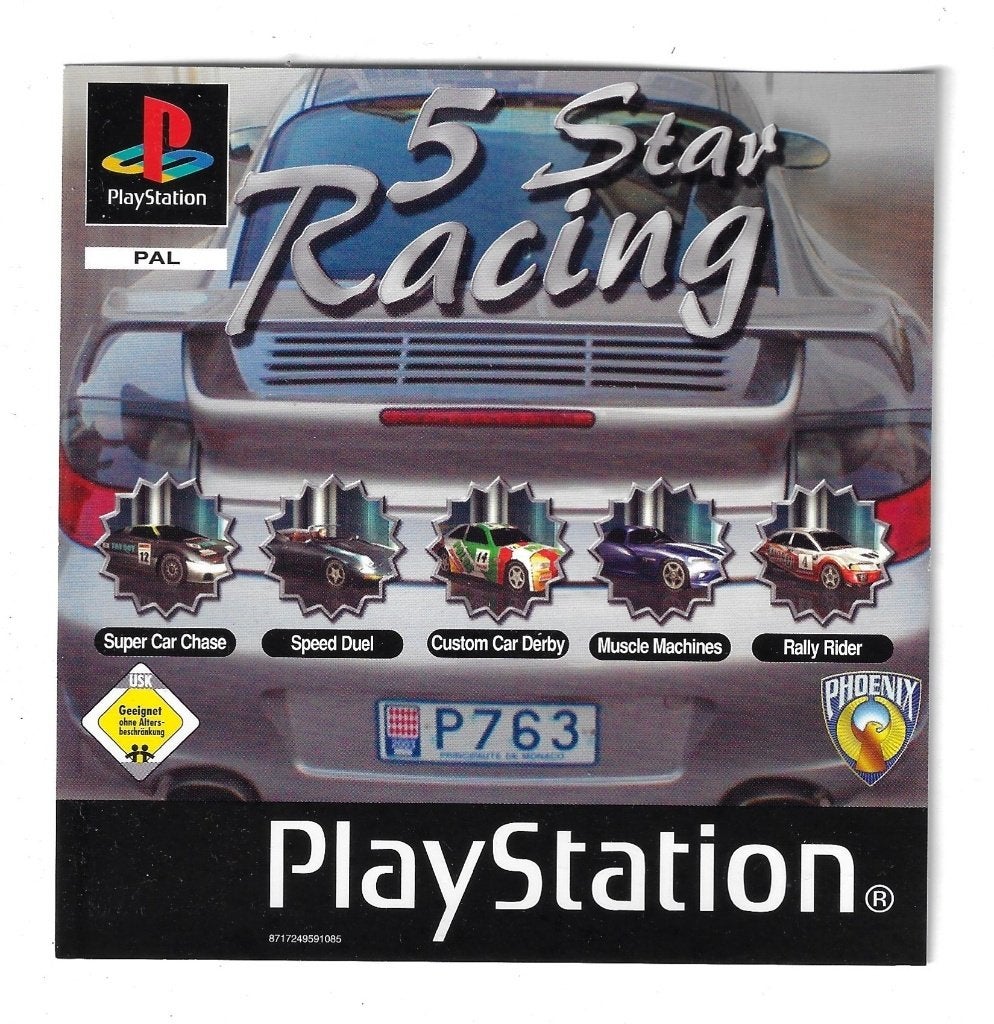 Le jeu 5 Star Racing sur Playstaion 1, Games en Spelcomputers, 1 speler, Racen en Vliegen, Ophalen of Verzenden, Zo goed als nieuw
