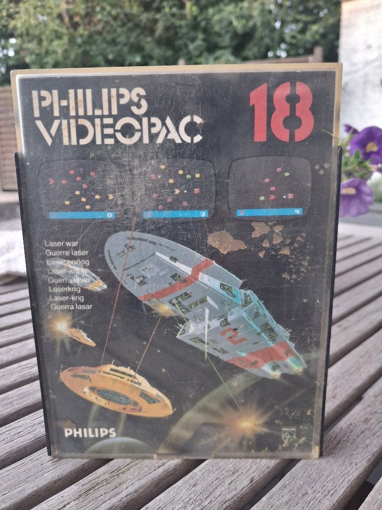 Philips Videopac NR 18, Laser War et NR 43, Pickaxe Pete, Consoles de jeu & Jeux vidéo, Enlèvement ou Envoi, 1 joueur, À partir de 18 ans