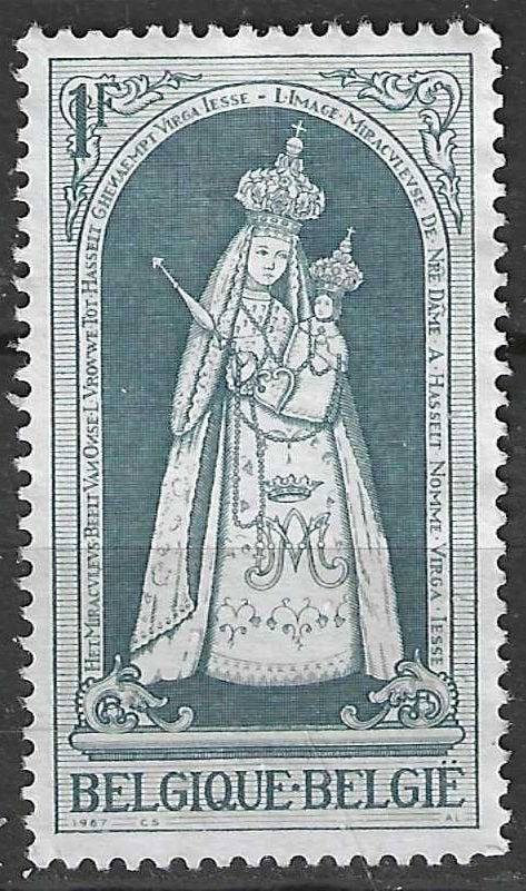 Belgie 1967 - Yvert/OBP 1436 - Kerstmis (ZG), Verzenden, Postfris, Zonder gom, Kerst