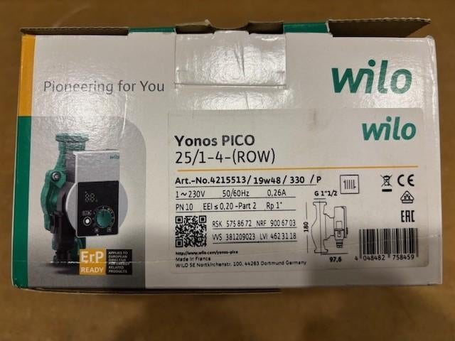 Wilo Yonos Pico art N 4215515 NIEUWE POMP, ongebruikt!!, Enlèvement ou Envoi, Neuf