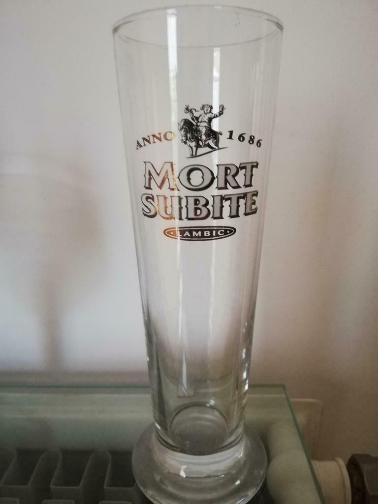 Verre à bière Mort Subite Lambic, 2 pièces disponibles, Enlèvement, Neuf