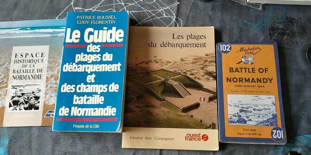 3 guides et 1 carte sur les plages du débarquement, Collections, Enlèvement, Autres, Livre ou Revue