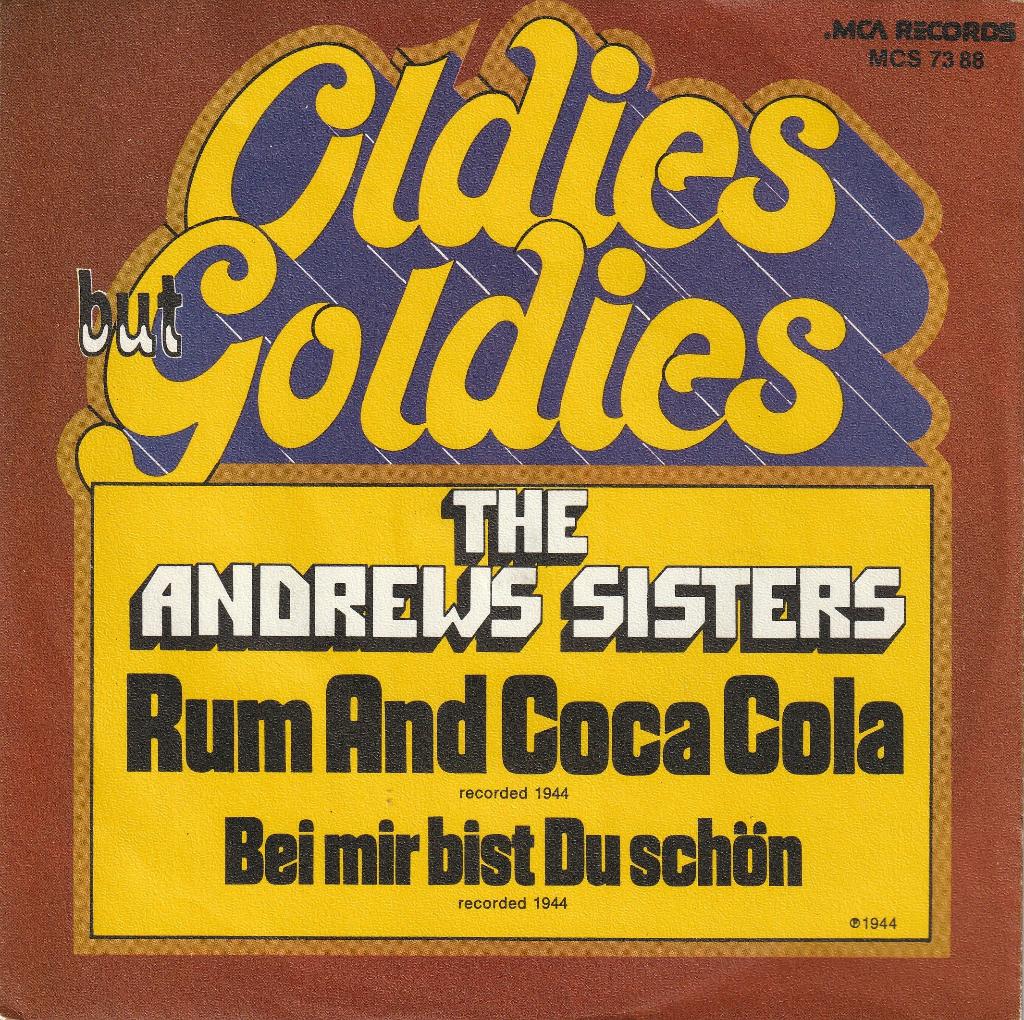 Andrews Sisters - Rum and Coca Cola, Enlèvement ou Envoi, Comme neuf, Pop