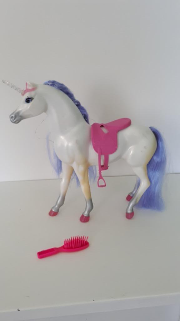 Barbie / Eenhorn / paard, Kinderen en Baby's, Ophalen of Verzenden, Gebruikt, Barbie