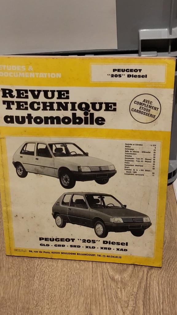 RTA PEUGEOT 205, Auto diversen, Handleidingen en Instructieboekjes, Ophalen of Verzenden