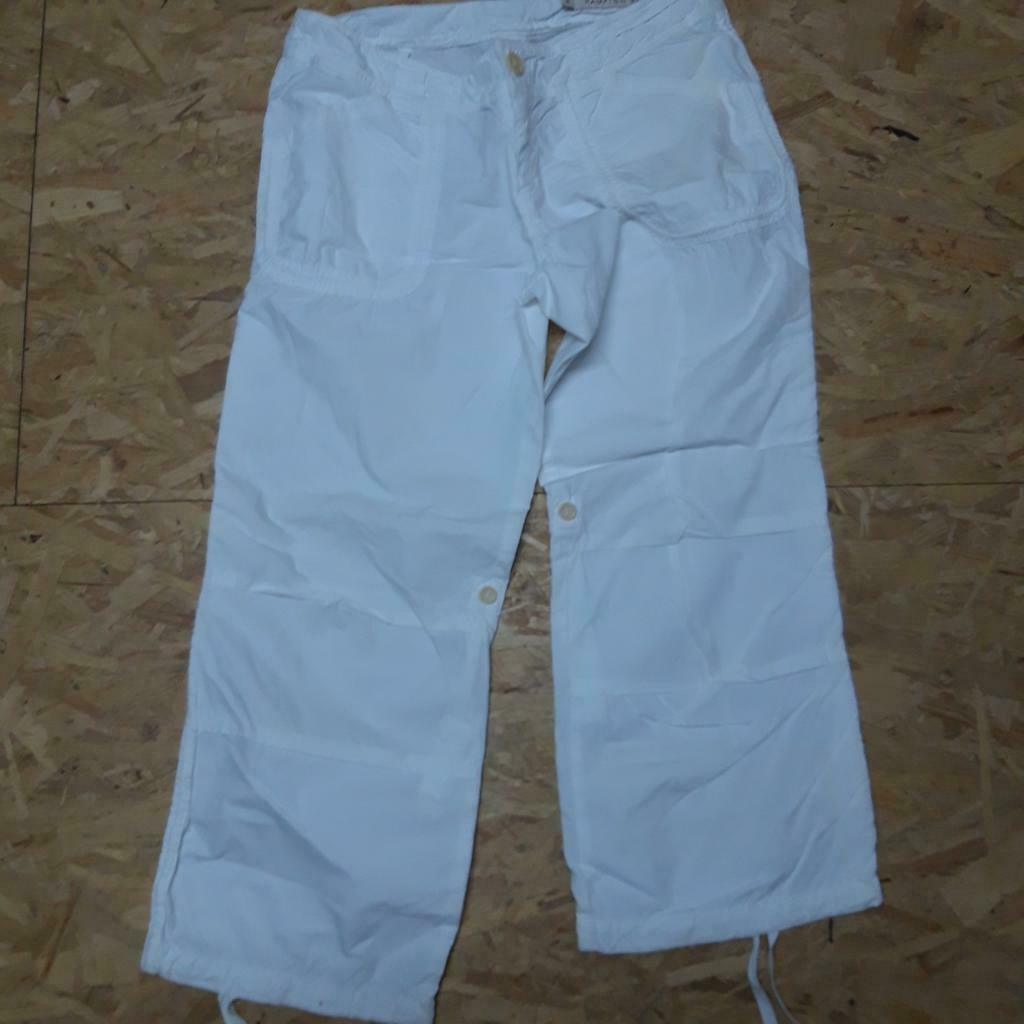 Sportieve witte broek 7/8 maat 40, Kleding | Dames, Maat 38/40 (M), Wit, Ophalen of Verzenden, Driekwart