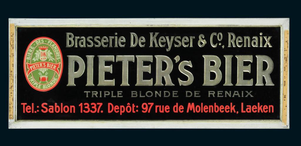 Pieter's Bier Brasserie De Keyser Molenbeek Laken rond 1920, Verzamelen, Verzenden, Zo goed als nieuw