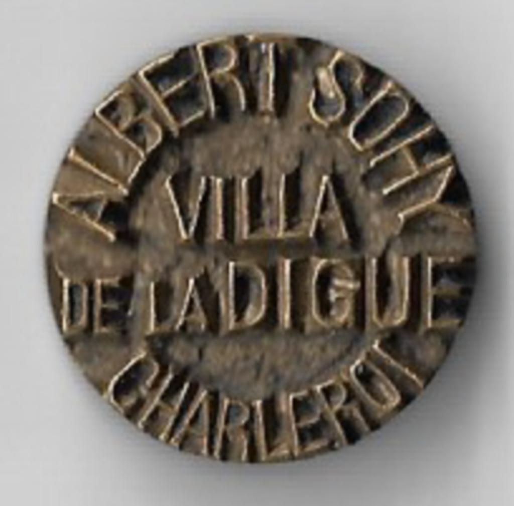 Timbre ancien unique ALBERT SOHY VILLA DE LA DIGUE CHARLEROI, Enlèvement ou Envoi