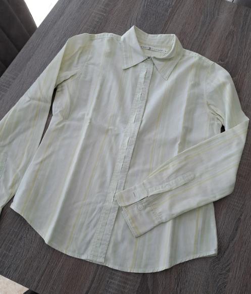 Tommy Hilfiger lichtgeel hemd xs, Tommy hilfiger, Comme neuf, Taille 34 (XS) ou plus petite, Jaune