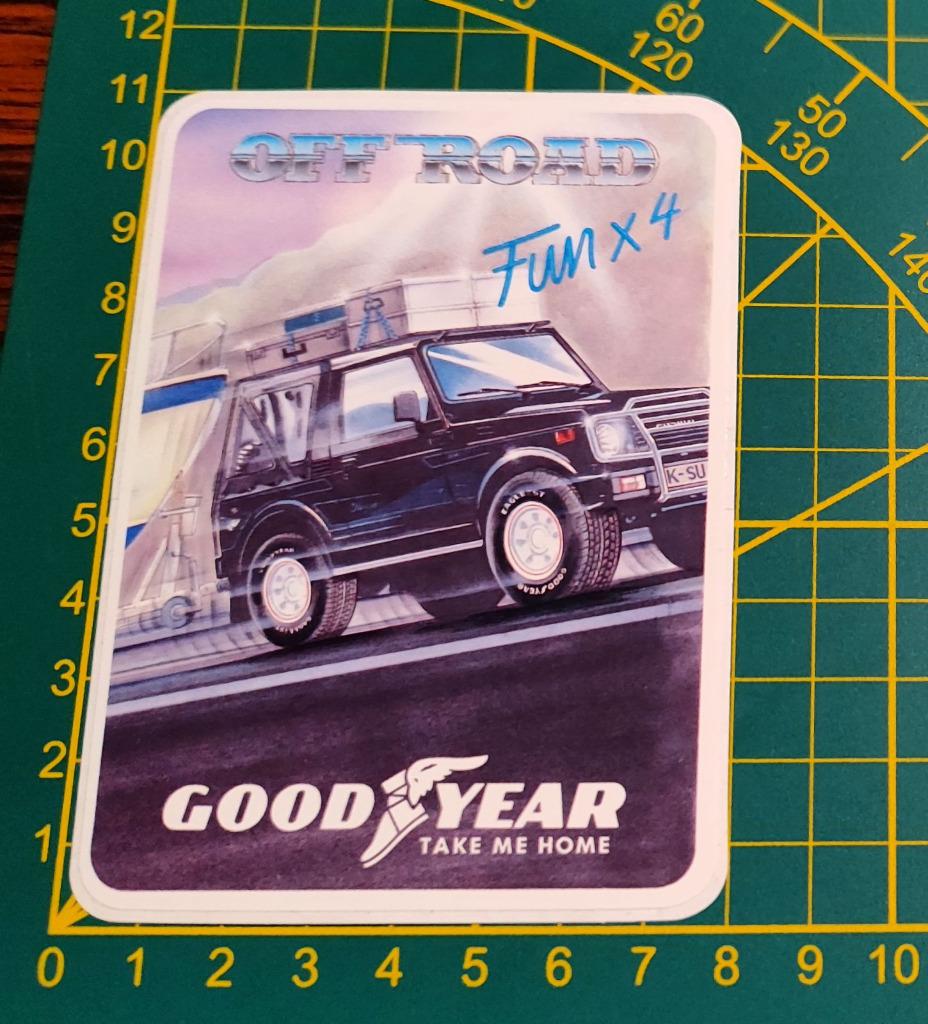 Sticker Suzuki Samurai GoodYear Off-Road Fun x 4, Verzamelen, Stickers, Ophalen of Verzenden