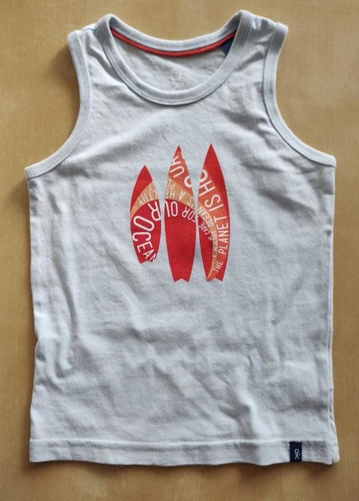 Lichtblauwe tanktop Okaidi, 4 jaar, Enfants & Bébés, Vêtements enfant | Taille 104, Garçon, Chemise ou À manches longues, Comme neuf