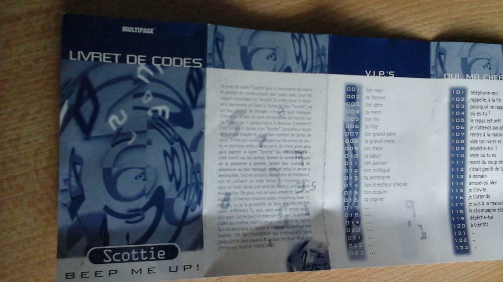 livret codes bipper/sémaphone neuf, Télécoms, Enlèvement ou Envoi, Neuf, Accessoires