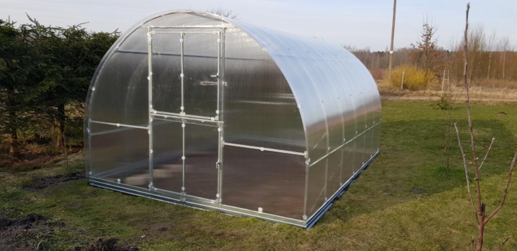Serre Tunnelkas Melati van 6m² tot 36m2  4mm of 6mm poly, Jardin & Terrasse, Serres, Neuf, Serre, Acier, Polycarbonate, Envoi