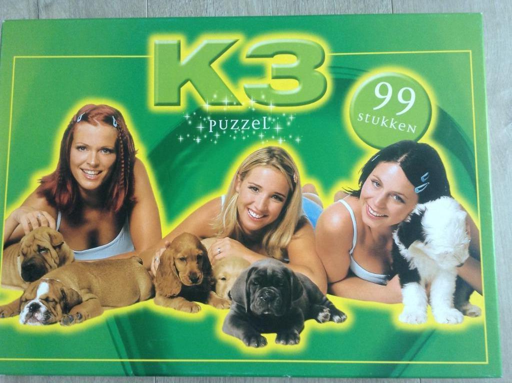K3 Puzzel - 99 stukken, Verzenden, Meer dan 50 stukjes, Gebruikt, 2 tot 4 jaar