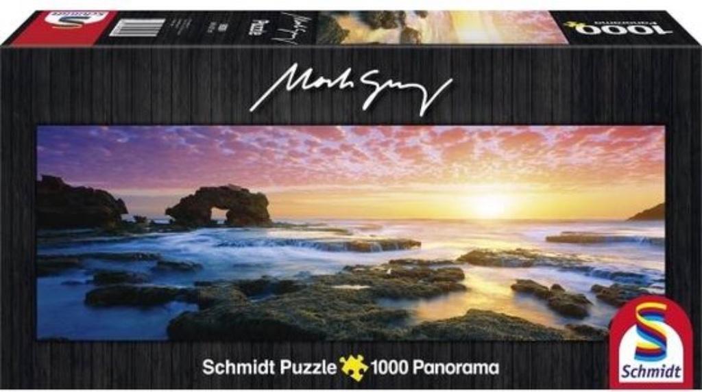 Schmidt Puzzel - Bridgewater Bay zonsondergang - Panorama, Enlèvement ou Envoi, 500 à 1500 pièces, Comme neuf, Puzzle
