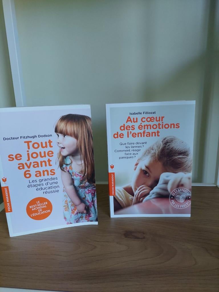 Lot de 2 livres éducation et émotions de l'enfant.  Neufs, Enlèvement ou Envoi, Neuf