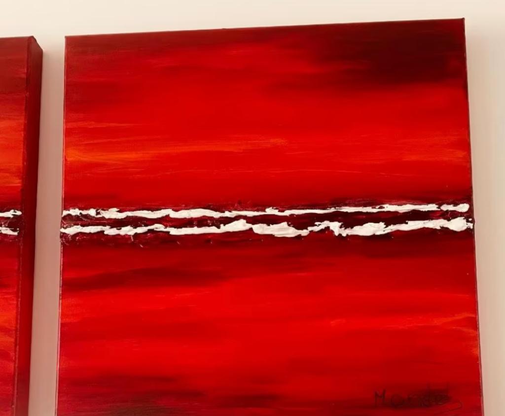 Schilderij 3 luik, Antiek en Kunst, Ophalen of Verzenden