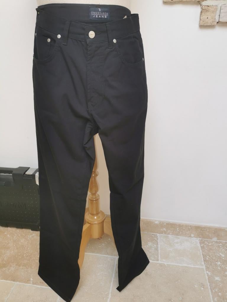 Heel mooie zwarte heren broek van Trussardi Jeans, Ophalen of Verzenden, Zo goed als nieuw, Zwart