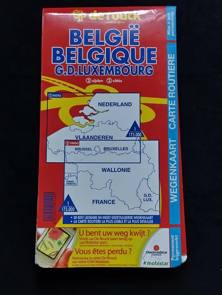 De Rouck cartografie België/G.D. Luxembourg 1998 vintage, Overige typen, 1800 tot 2000, België, Ophalen