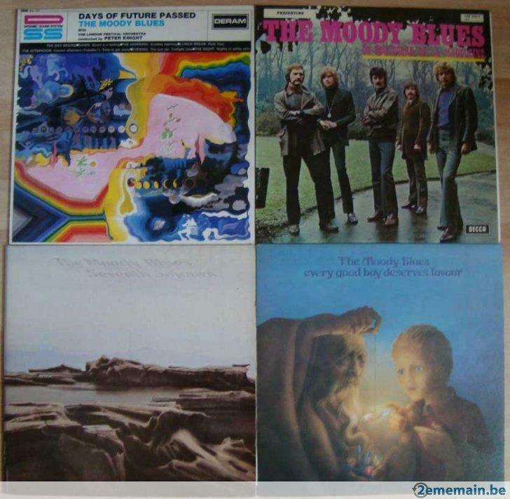 2 cd + 9 LP de MOODY BLUES, prog. at its best, Envoi