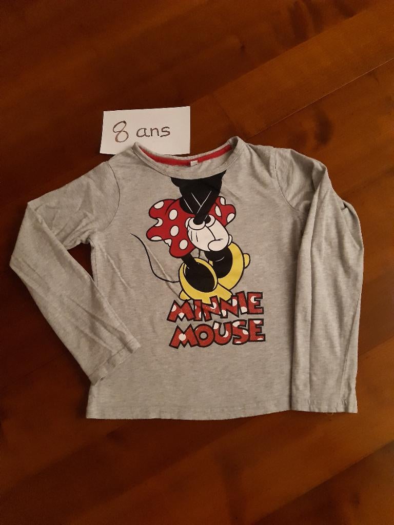 Tee-shirt Minnie 8ans, Enfants & Bébés, Vêtements enfant | Taille 128, Disney, Chemise ou À manches longues, Comme neuf, Enlèvement