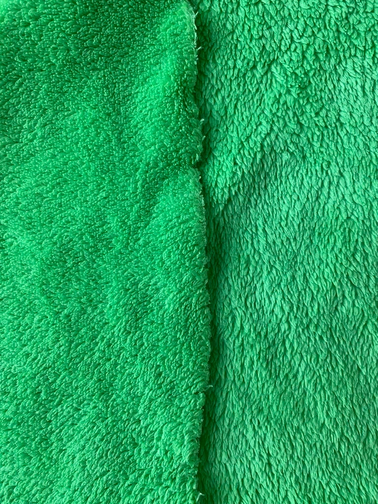 Grasgroene warme teddy fleece, Ophalen of Verzenden, Zo goed als nieuw, 30 tot 120 cm, 30 tot 200 cm
