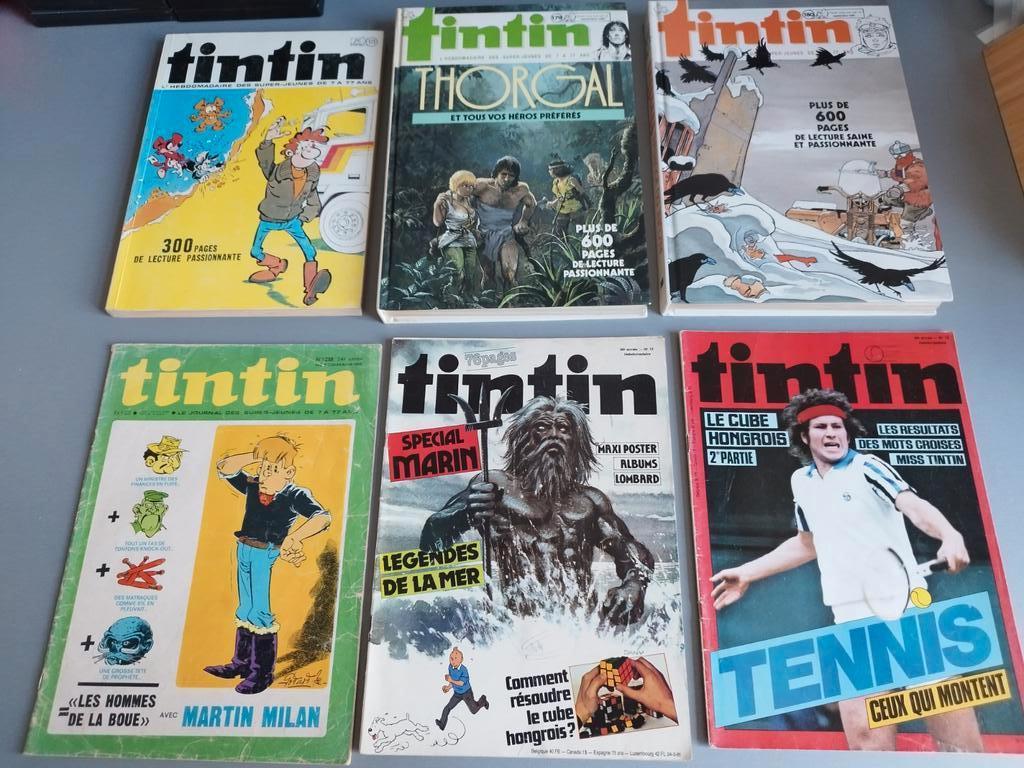 Le journal de Tintin recueil 171 et trois magazines, Livres, Série complète ou Série, Enlèvement ou Envoi, Comme neuf